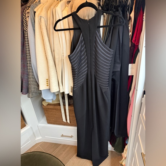 Halston Heritage Black One Shoulder Dress - Picture 2 of 3